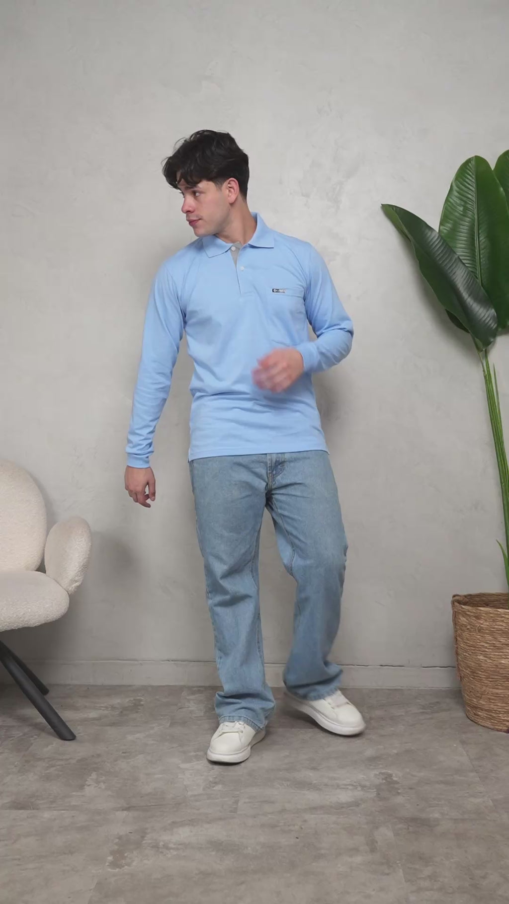 Camisero Manga larga con Bolsillo