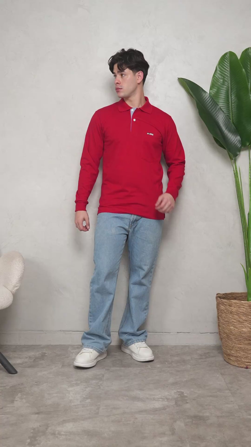 Camisero Manga larga con Bolsillo