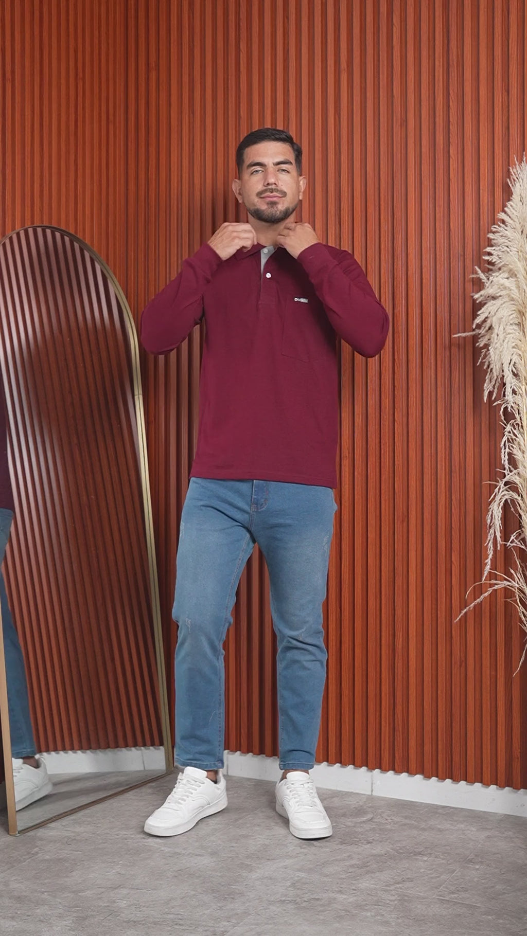 Camisero Manga larga con Bolsillo