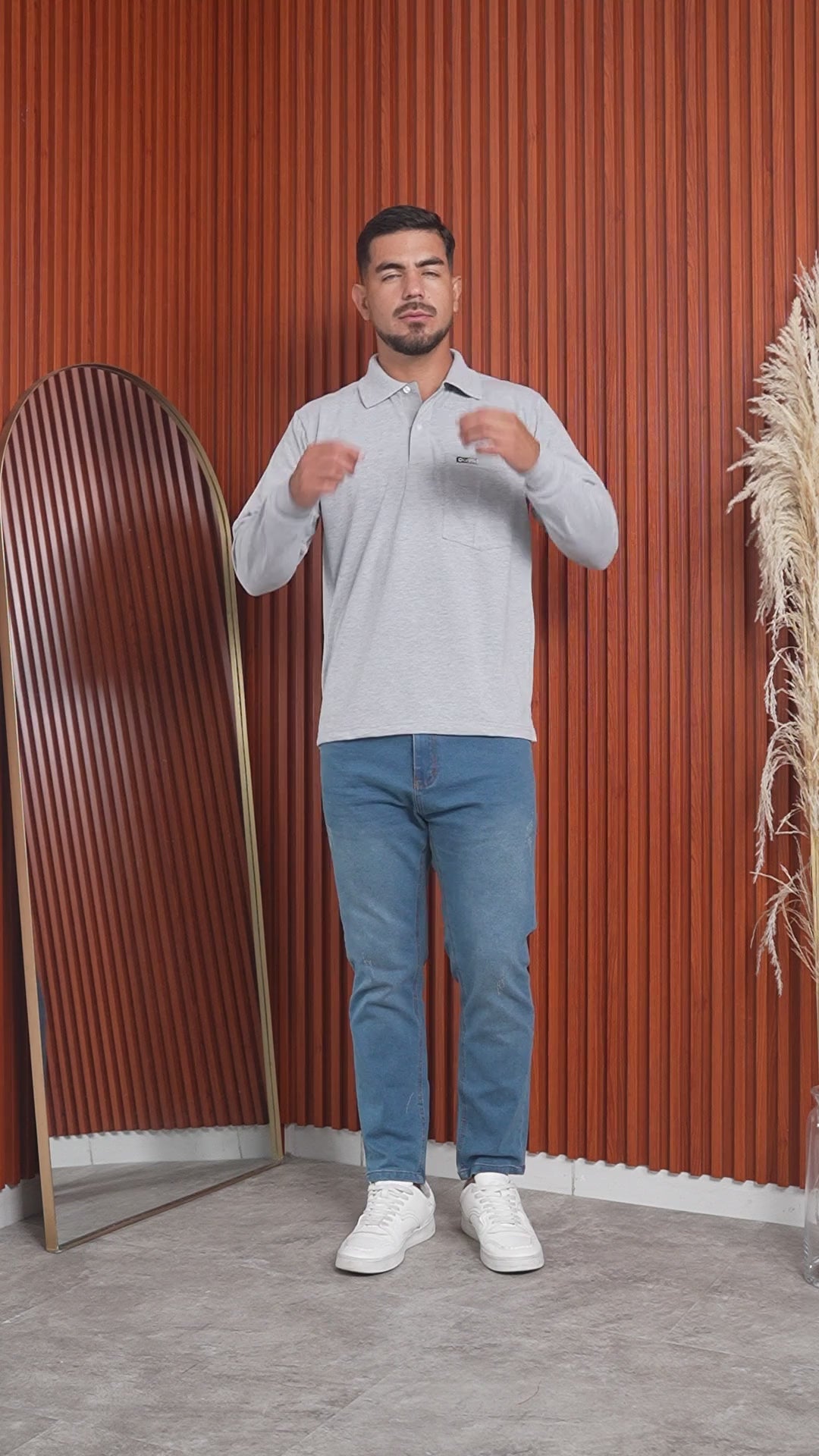 Camisero Manga larga con Bolsillo