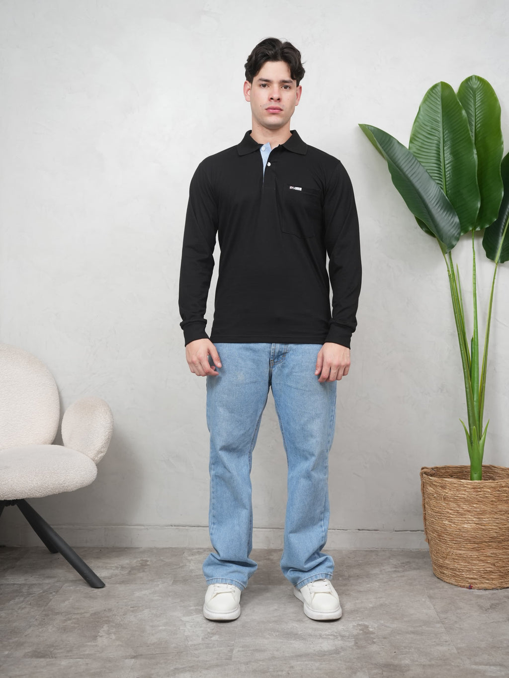 Camisero Manga larga con Bolsillo
