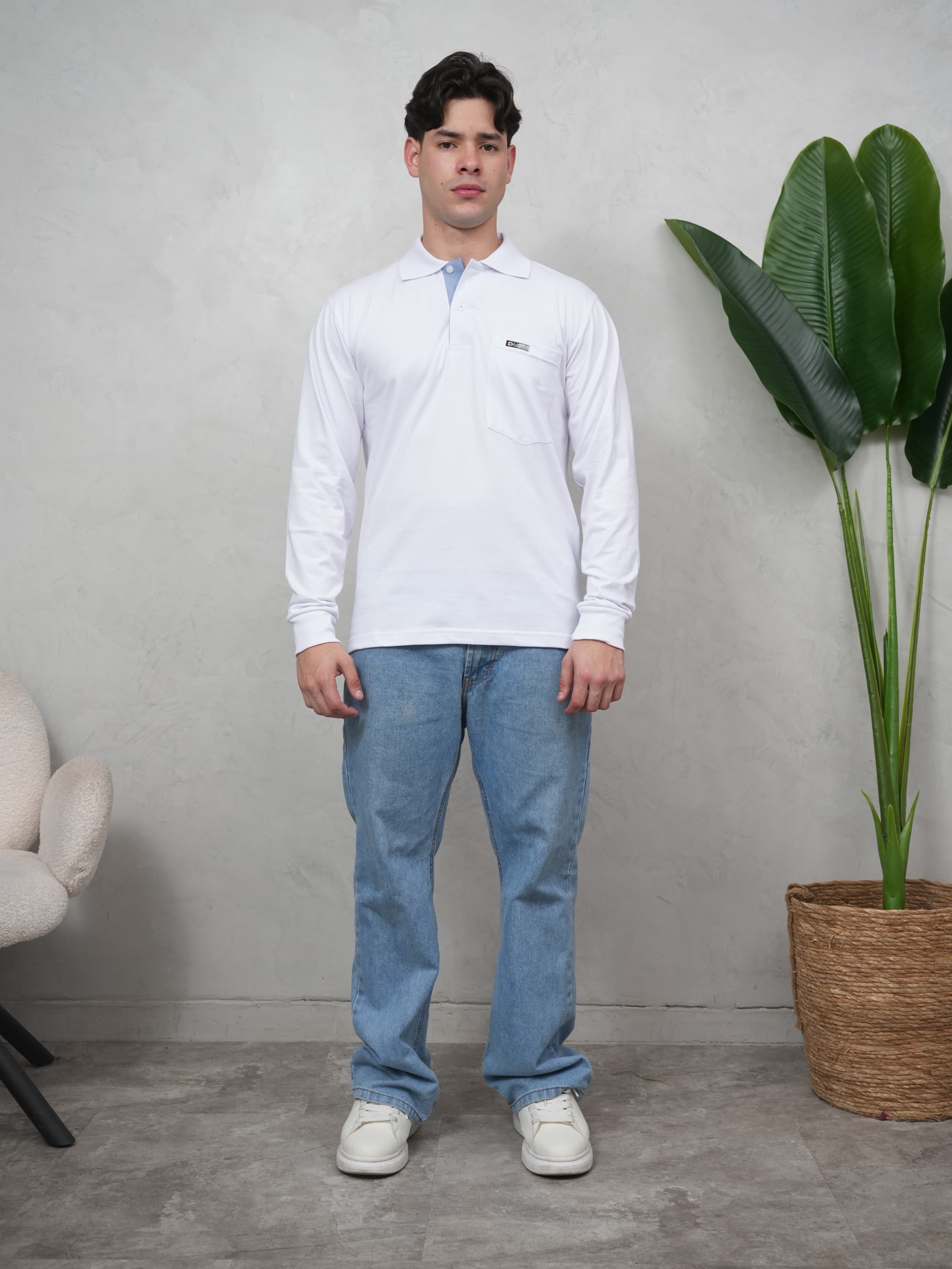 Camisero Manga larga con Bolsillo