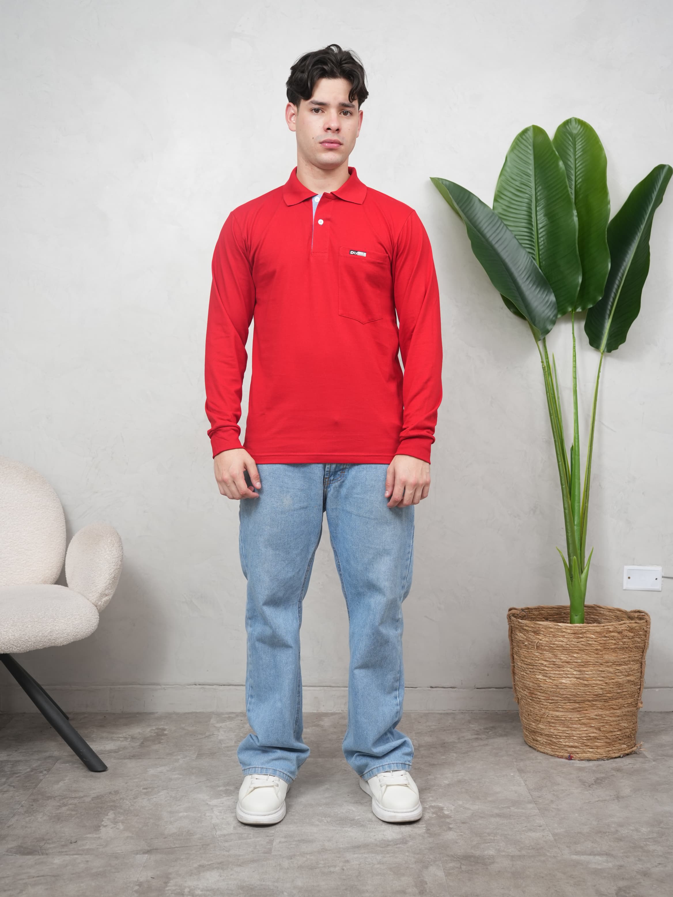 Camisero Manga larga con Bolsillo