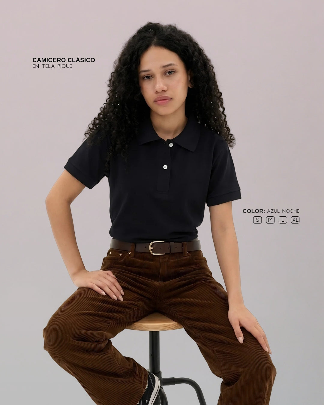 Camisero Dama en Algodón Pique