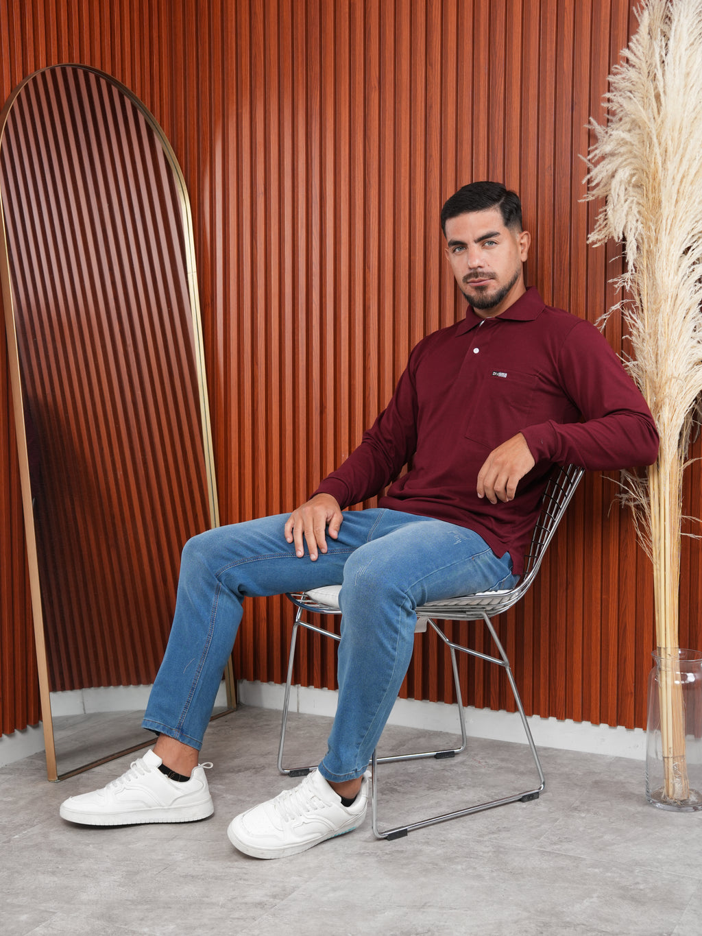 Camisero Manga larga con Bolsillo