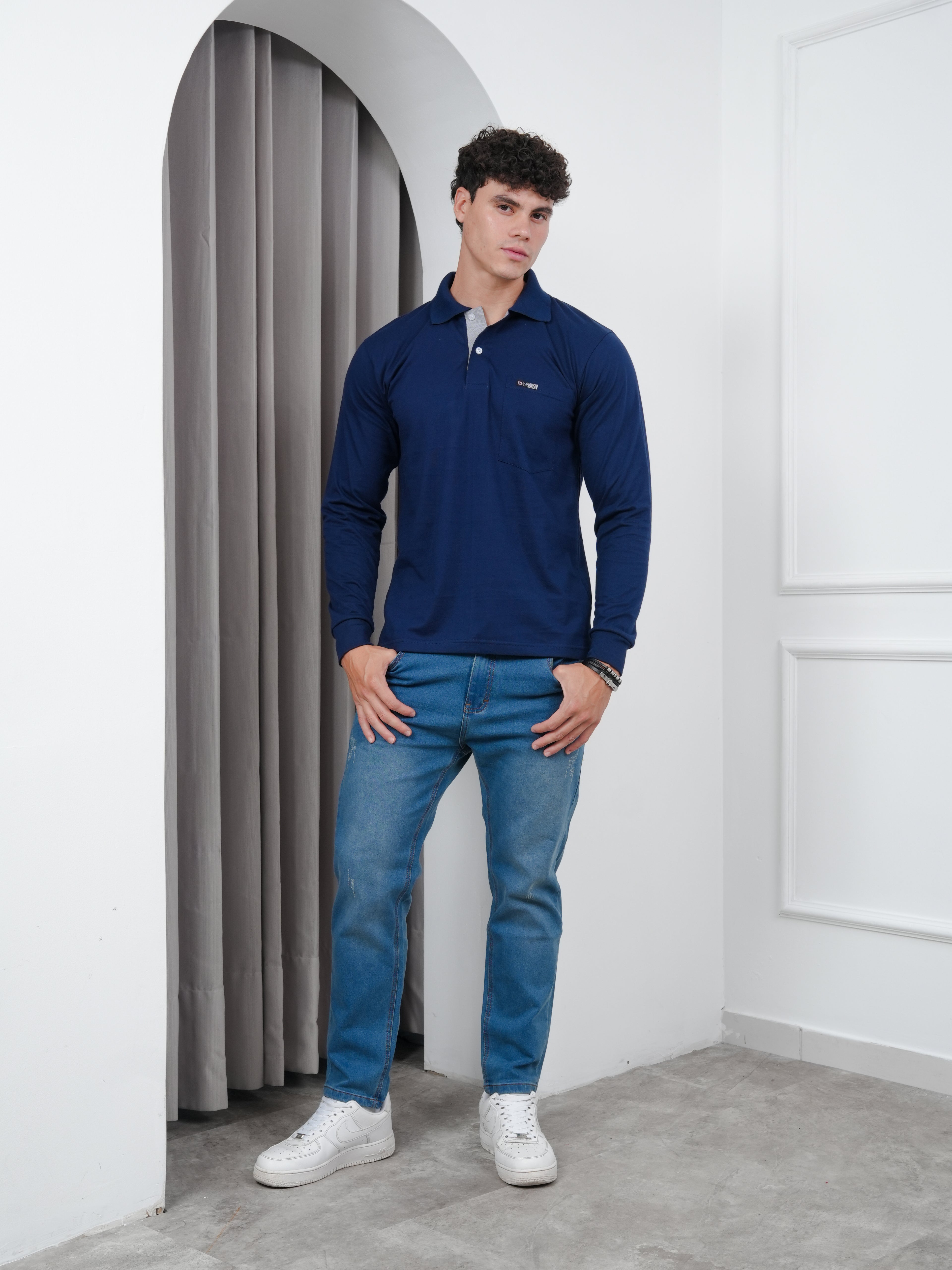 Camisero Manga larga con Bolsillo