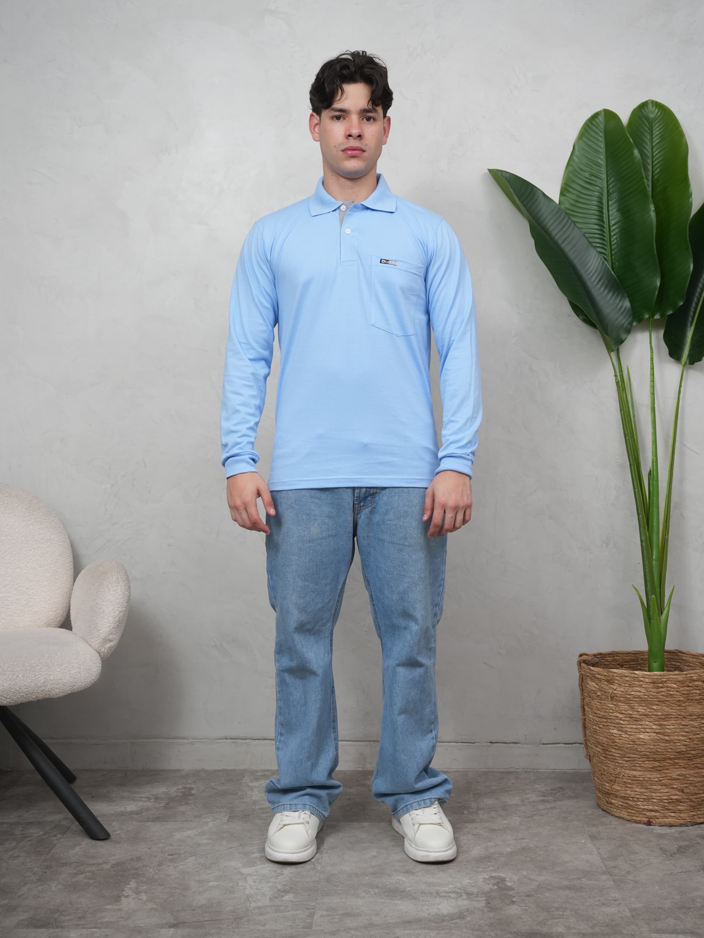 Camisero Manga larga con Bolsillo