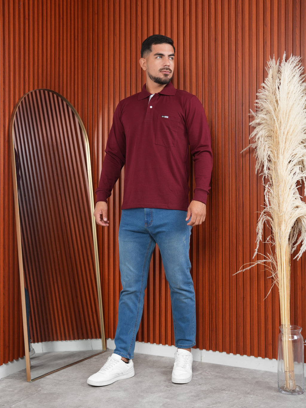 Camisero Manga larga con Bolsillo