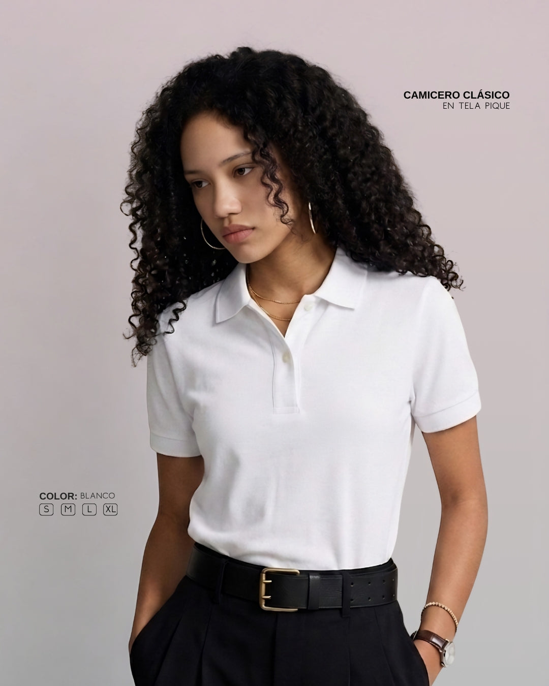 Camisero Dama en Algodón Pique