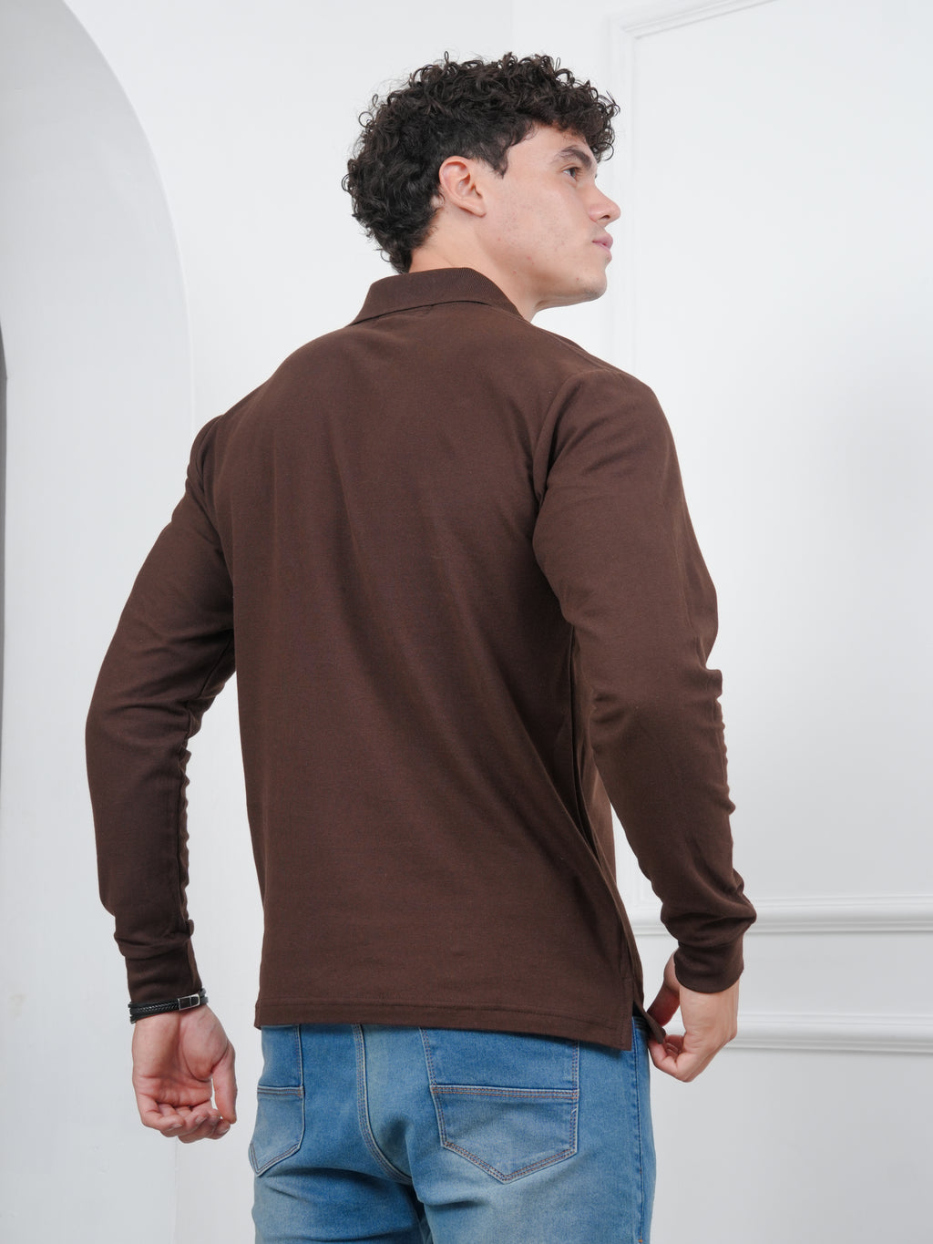 Camisero Manga Larga en tela Pique